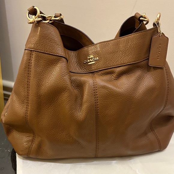 Coach Tan Leather Hobo Bag - Picture 1 of 11